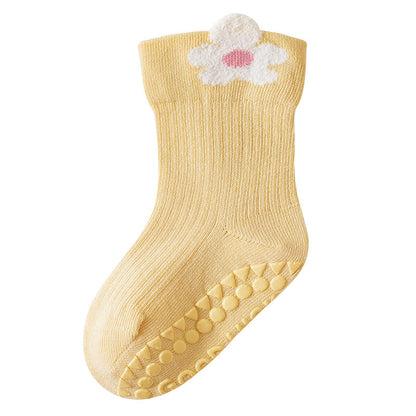 Autumn and Spring Baby Unisex Breathable Simple Letters and Cartoon Pattern Cute Socks, MyKids-USA®, Baby & Toddler Socks & Tights, MyKids-USA - Size/Age - S (0-1Y) - Color - Yellow -  -  - TR2511222314-F