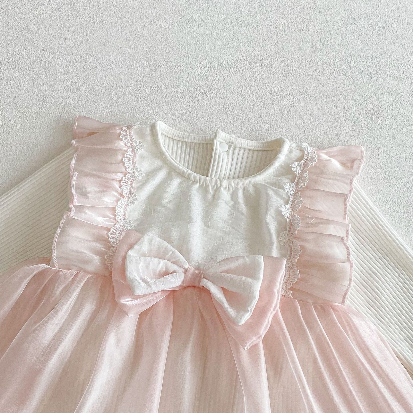 Summer and Spring Arrival Baby Kids Girls Color Patchwork Long Sleeves/Short Sleeves Cute Onesies Dress