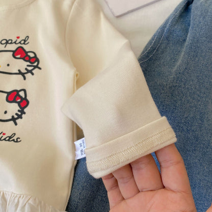 Arrival Spring Baby Kids Girls Cartoon and Letters Pattern Top, MyKids-USA®, Baby & Toddler Tops, MyKids-USA -  -  -  -  -  -  - .