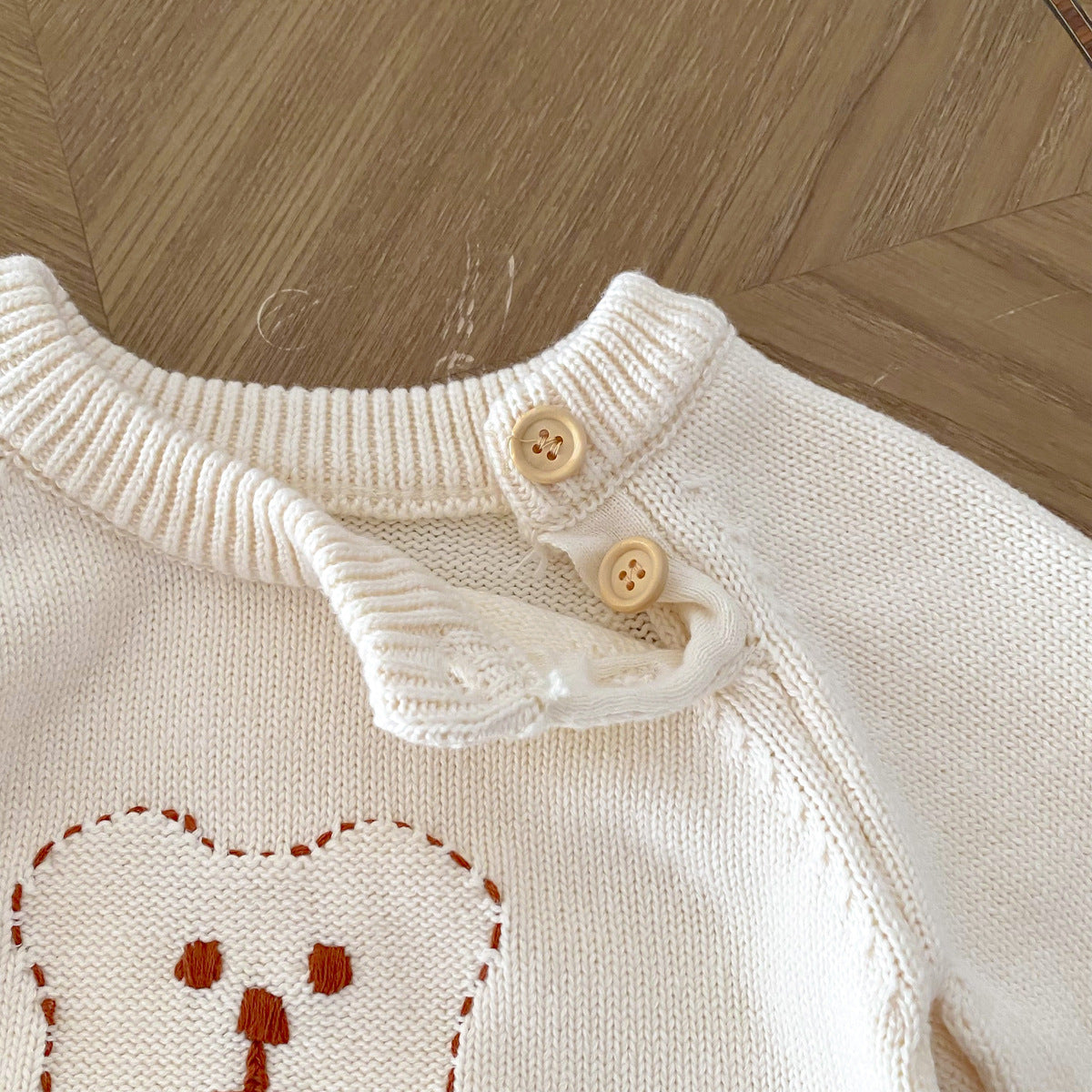 Arrival Autumn Baby Unisex Long Sleeves Teddy Bear Pattern Knitted Top Sweater, MyKids-USA®, Sweaters, MyKids-USA -  -  -  -  -  -  - 