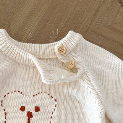 Arrival Autumn Baby Unisex Long Sleeves Teddy Bear Pattern Knitted Top Sweater, MyKids-USA®, Sweaters, MyKids-USA -  -  -  -  -  -  - 