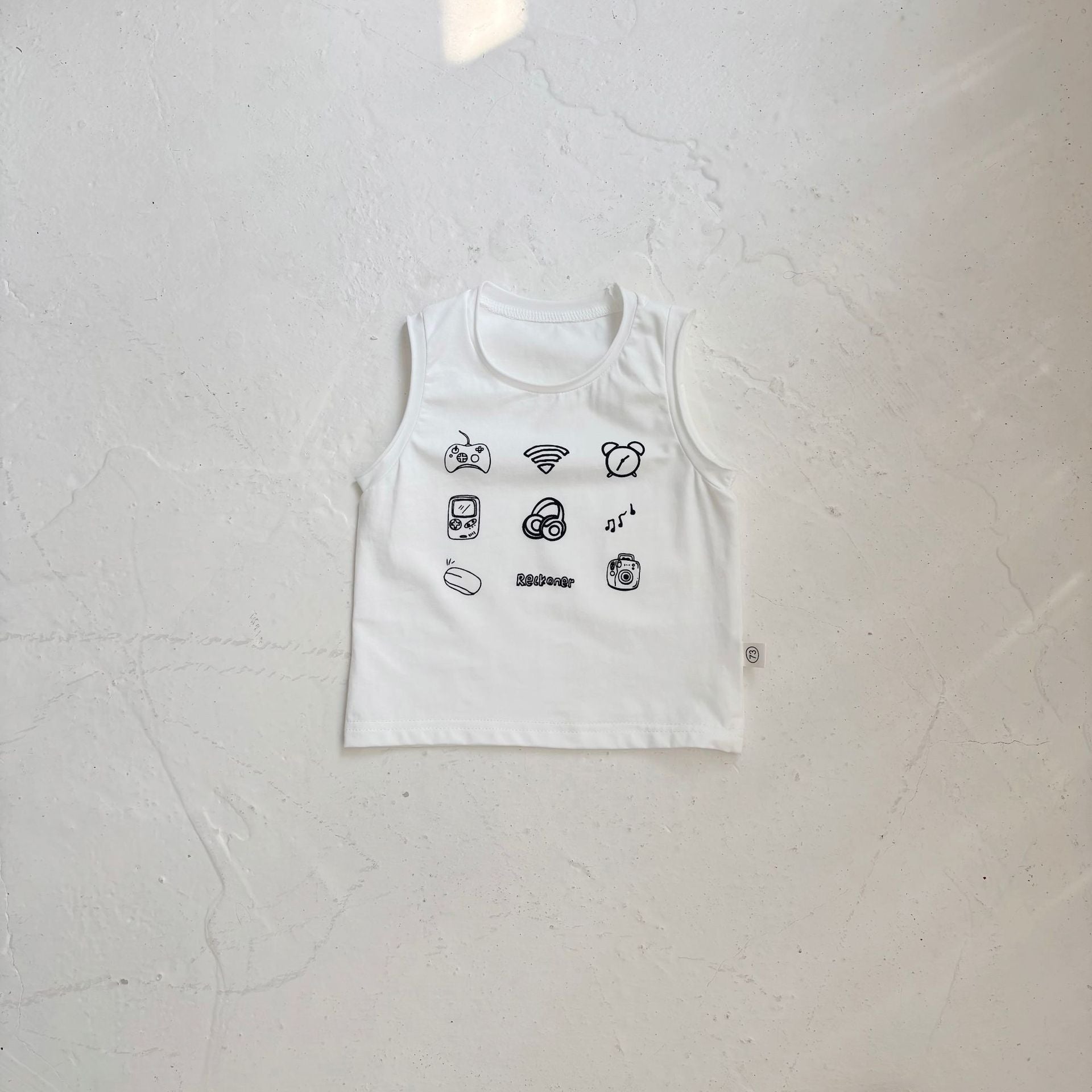 Summer Baby Kids Casual Pattern Sleeveless Top Vest with Denim Shorts Clothing Set for, MyKids-USA®, Baby & Toddler Outfits, MyKids-USA -  -  -  -  -  -  - 