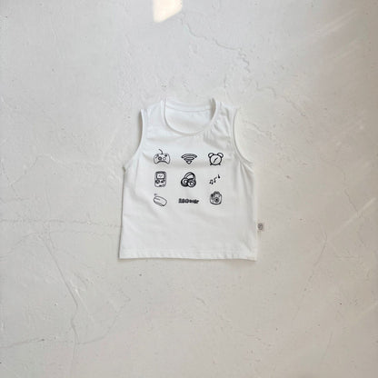 Summer Baby Kids Casual Pattern Sleeveless Top Vest with Denim Shorts Clothing Set for, MyKids-USA®, Baby & Toddler Outfits, MyKids-USA -  -  -  -  -  -  - 