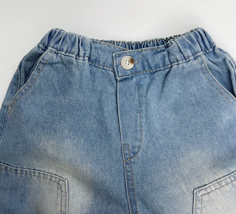 Arrival Summer Unisex Street Fashion Cool and Casual Washed Denim Shorts, MyKids-USA®, Denim Shorts, MyKids-USA -  -  -  -  -  -  - 