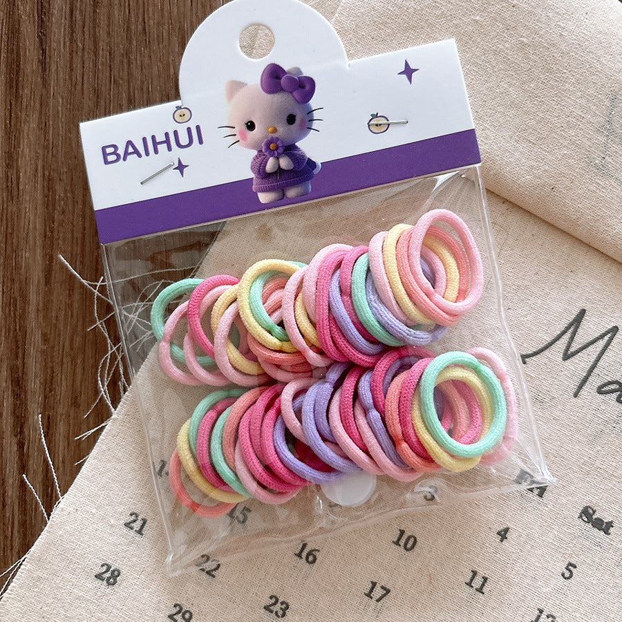 Soft and Comfortable Basic Hairband for Girls 50-Piece Set, MyKids-USA®, Hair Bands, MyKids-USA - Size/Age - Average Size (0-6Y） - Color - Pink -  -  - TR2601061117-E.