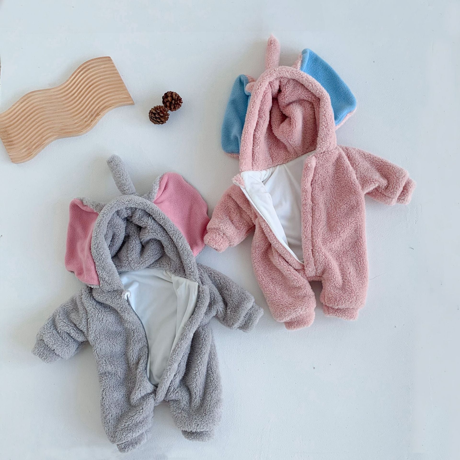 Winter Arrival Baby Unisex Long Sleeves Fluffy Cute Elephant Rompers, MyKids-USA®, Baby One-Pieces, MyKids-USA -  -  -  -  -  -  - 