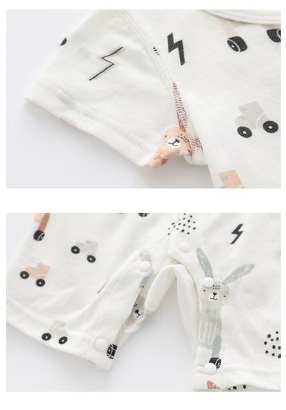 Summer Arrival Baby Short Sleeves Animals Cartoon Pattern Rompers Bodysuits, MyKids-USA®, Baby & Children's One-Pieces, MyKids-USA -  -  -  -  -  -  - .