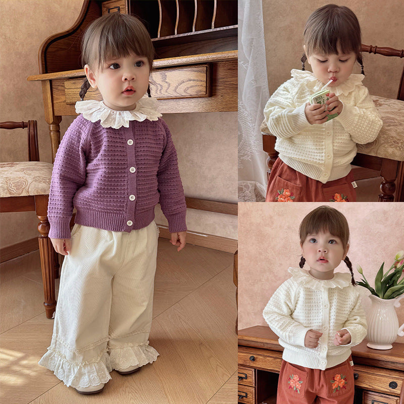 Winter and Autumn Baby Kids Solid Color Long Sleeves Single Breasted Knitted Cardigan, MyKids-USA®, Cardigans, MyKids-USA -  -  -  -  -  -  - 