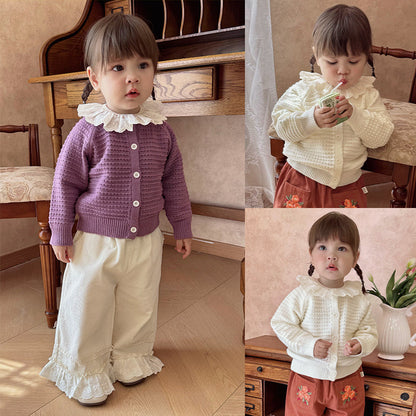 Winter and Autumn Baby Kids Solid Color Long Sleeves Single Breasted Knitted Cardigan, MyKids-USA®, Cardigans, MyKids-USA -  -  -  -  -  -  - 