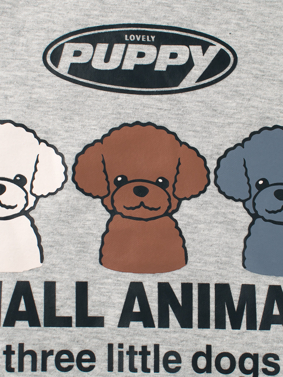 Baby Boy Kids Puppy Dogs Cartoon Crew Neck Long Sleeve Fleece Pullover