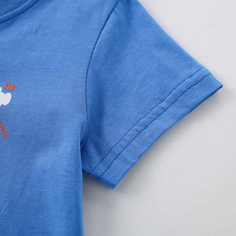 Summer Boys’ Animals Cartoon and Letters Pattern T-shirt, MyKids-USA®, T-Shirts, MyKids-USA -  -  -  -  -  -  - .