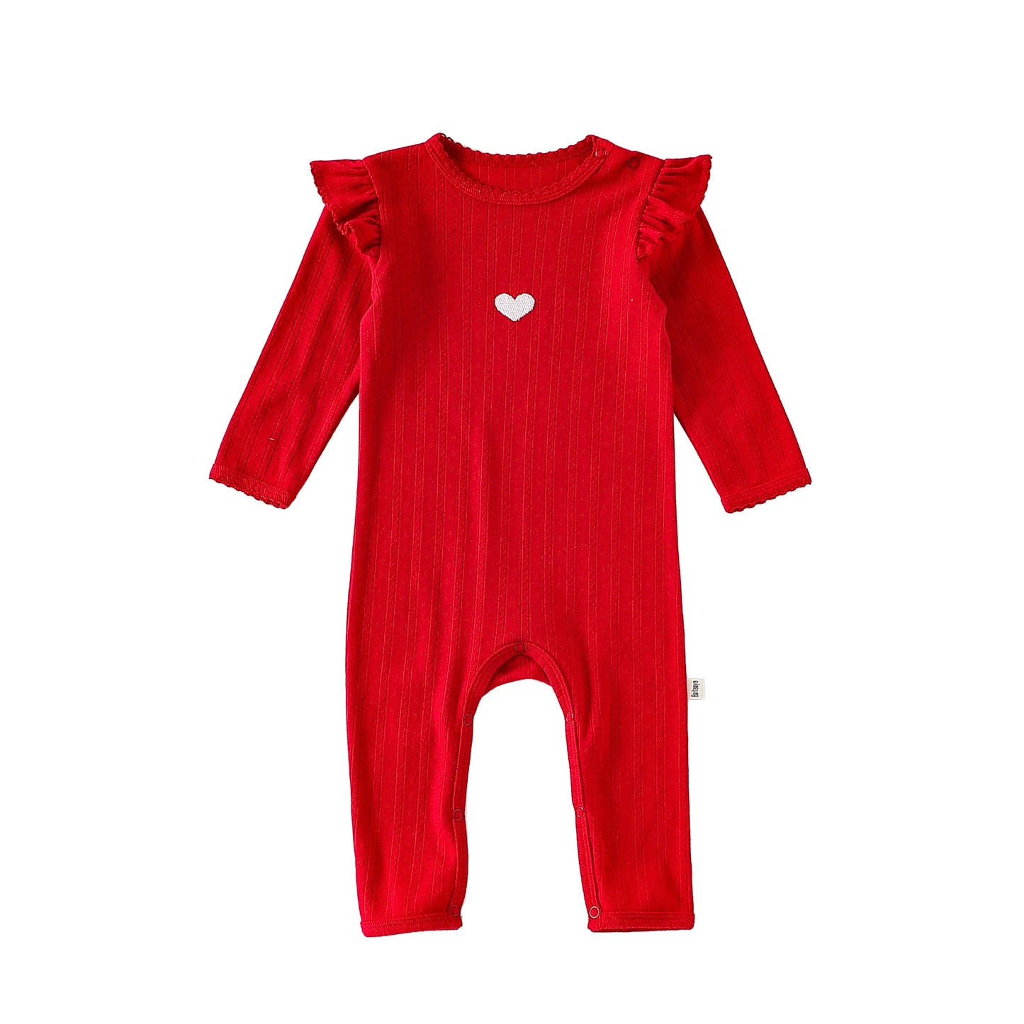 Autumn Arrival Baby Unisex Long Sleeves Casual Simple Pattern Rompers, MyKids-USA®, Baby One-Pieces, MyKids-USA - Size/Age - 66 (3-6M) - Color - Red -  -  - TR2508282302-C