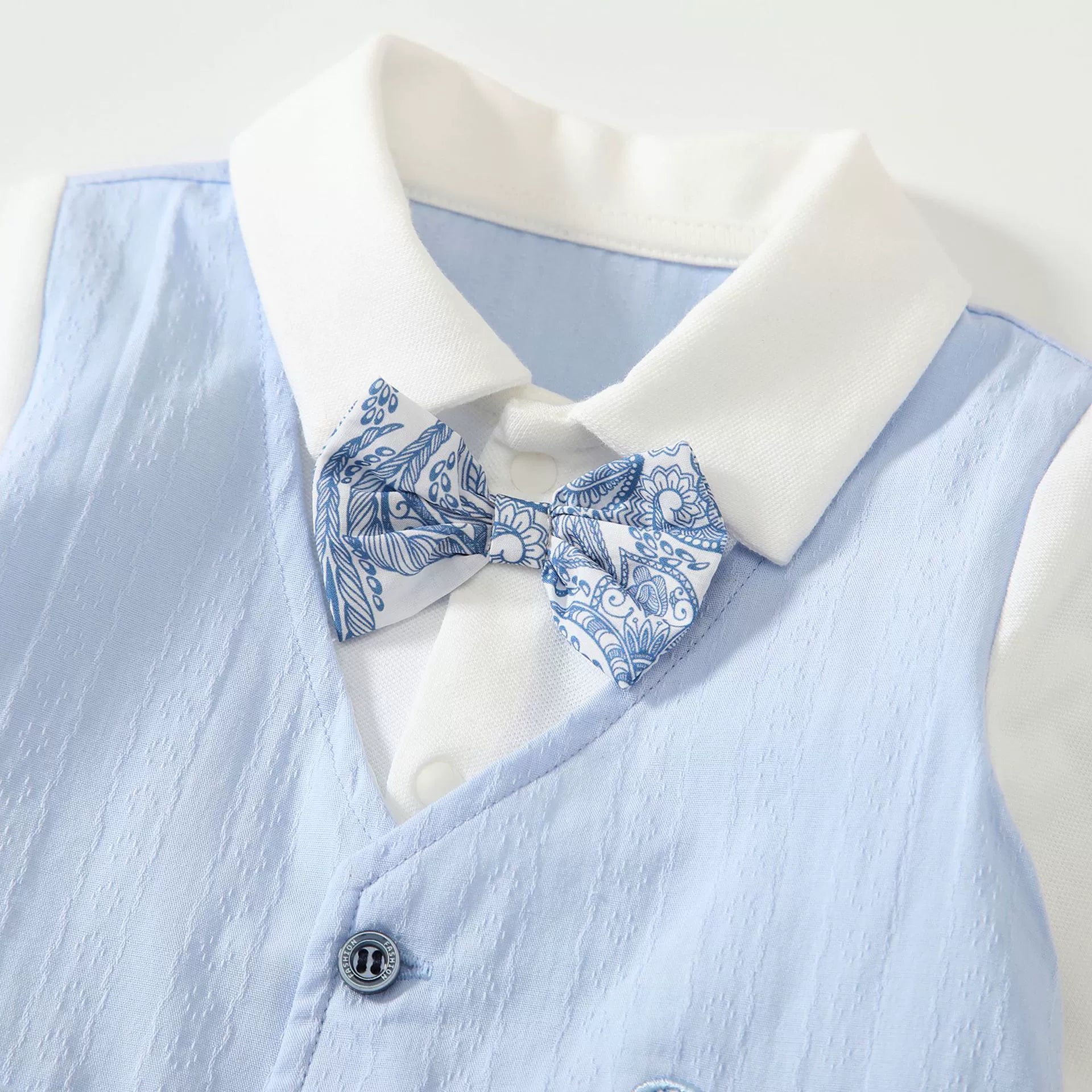 Autumn Hot Selling Baby Boys Color Patchwork Rompers Bodysuits with Turn-down Collar, MyKids-USA®, Baby One-Pieces, MyKids-USA -  -  -  -  -  -  - 