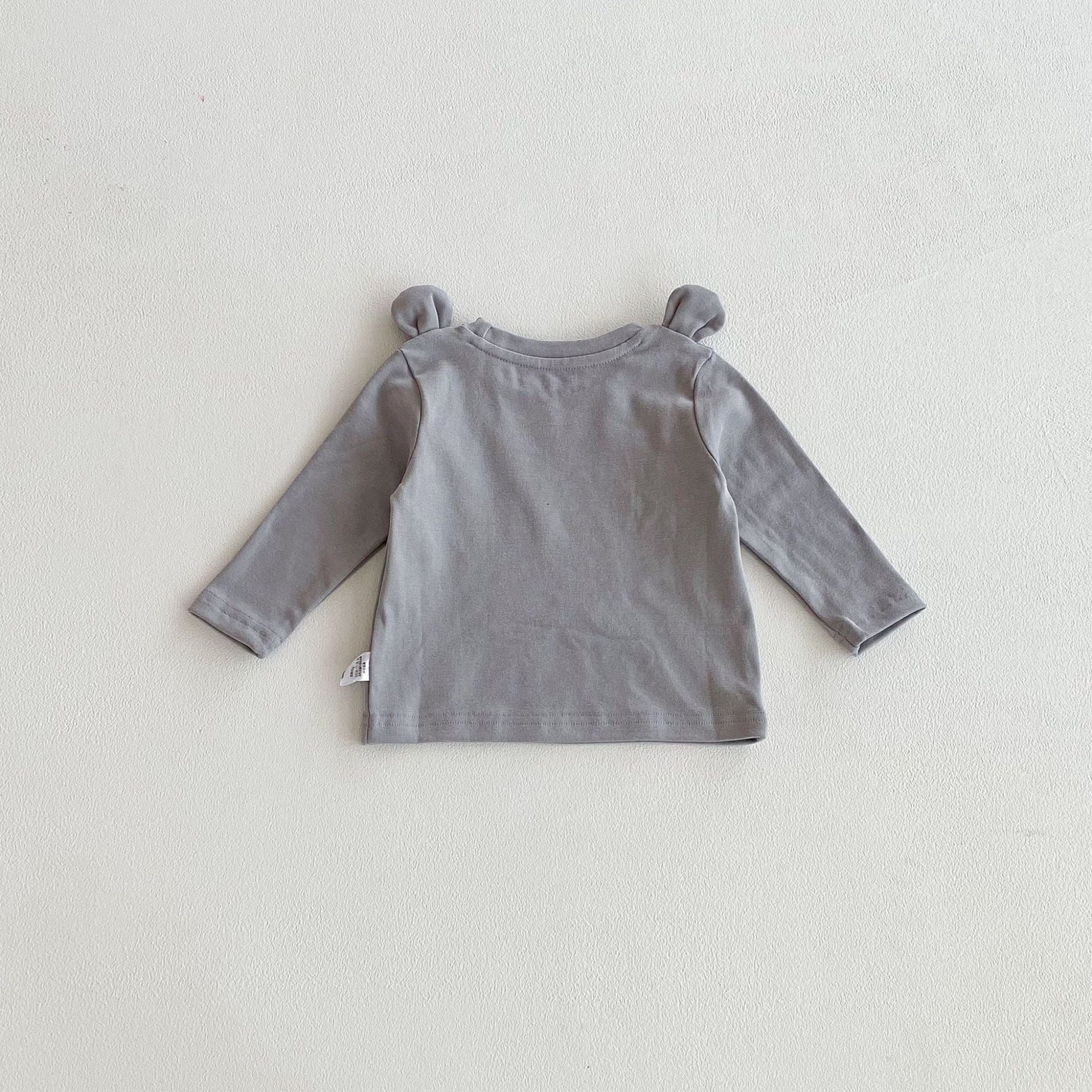 Autumn and Spring Arrival Baby Kids Unisex Long Sleeves Solid Color Cute Top, MyKids-USA®, Shirts, MyKids-USA -  -  -  -  -  -  - 