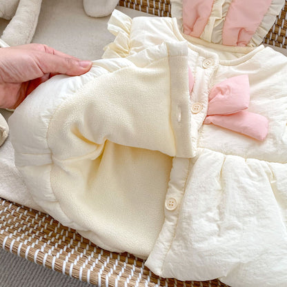 Winter Arrival Baby Girls Cute Rabbits Design Single Breasted Thick Vest Coat, MyKids-USA®, Baby & Toddler Outerwear, MyKids-USA -  -  -  -  -  -  - 