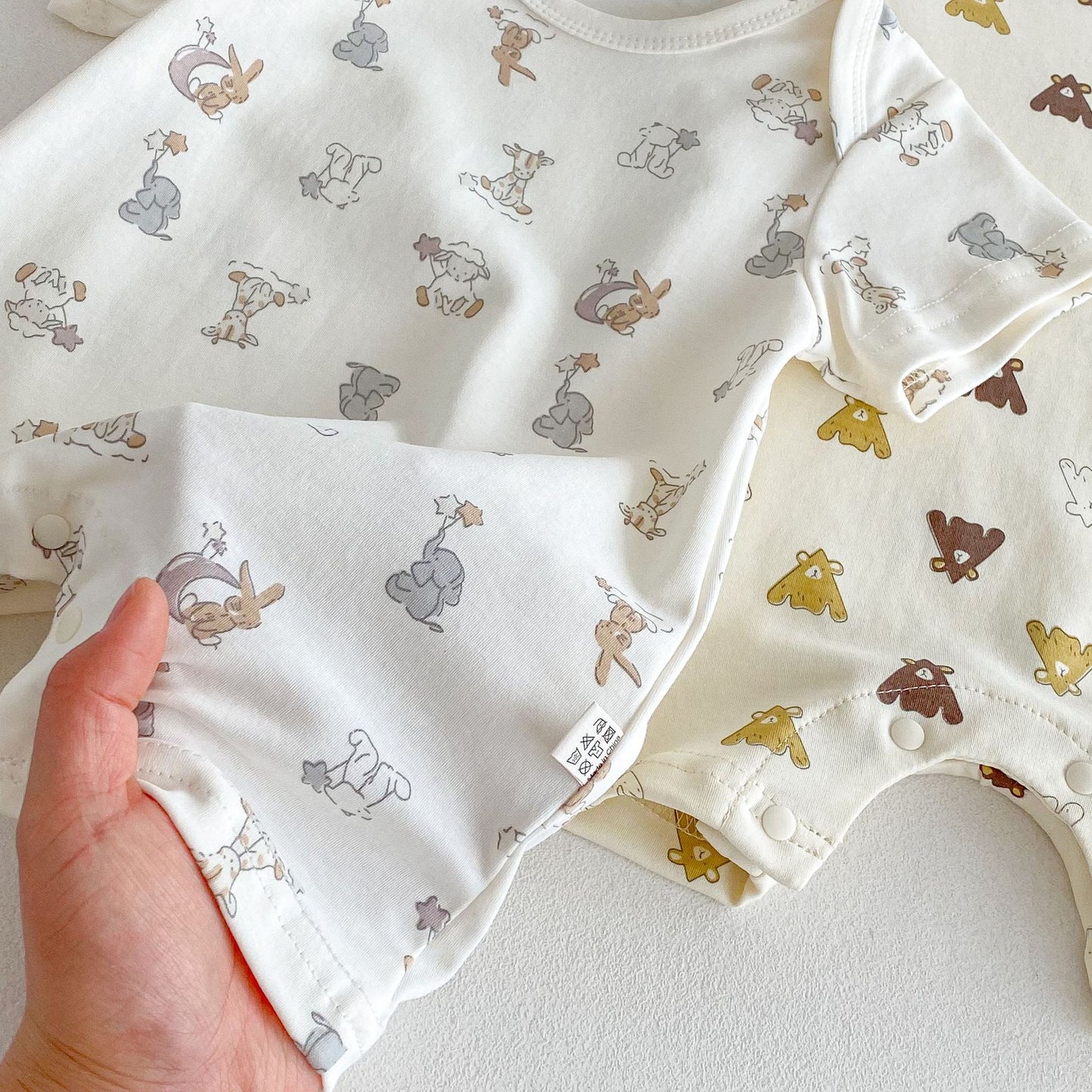 Summer Arrival Baby Unisex Animals Cartoon Pattern Short Sleeves Rompers, MyKids-USA®, Baby One-Pieces, MyKids-USA -  -  -  -  -  -  - 