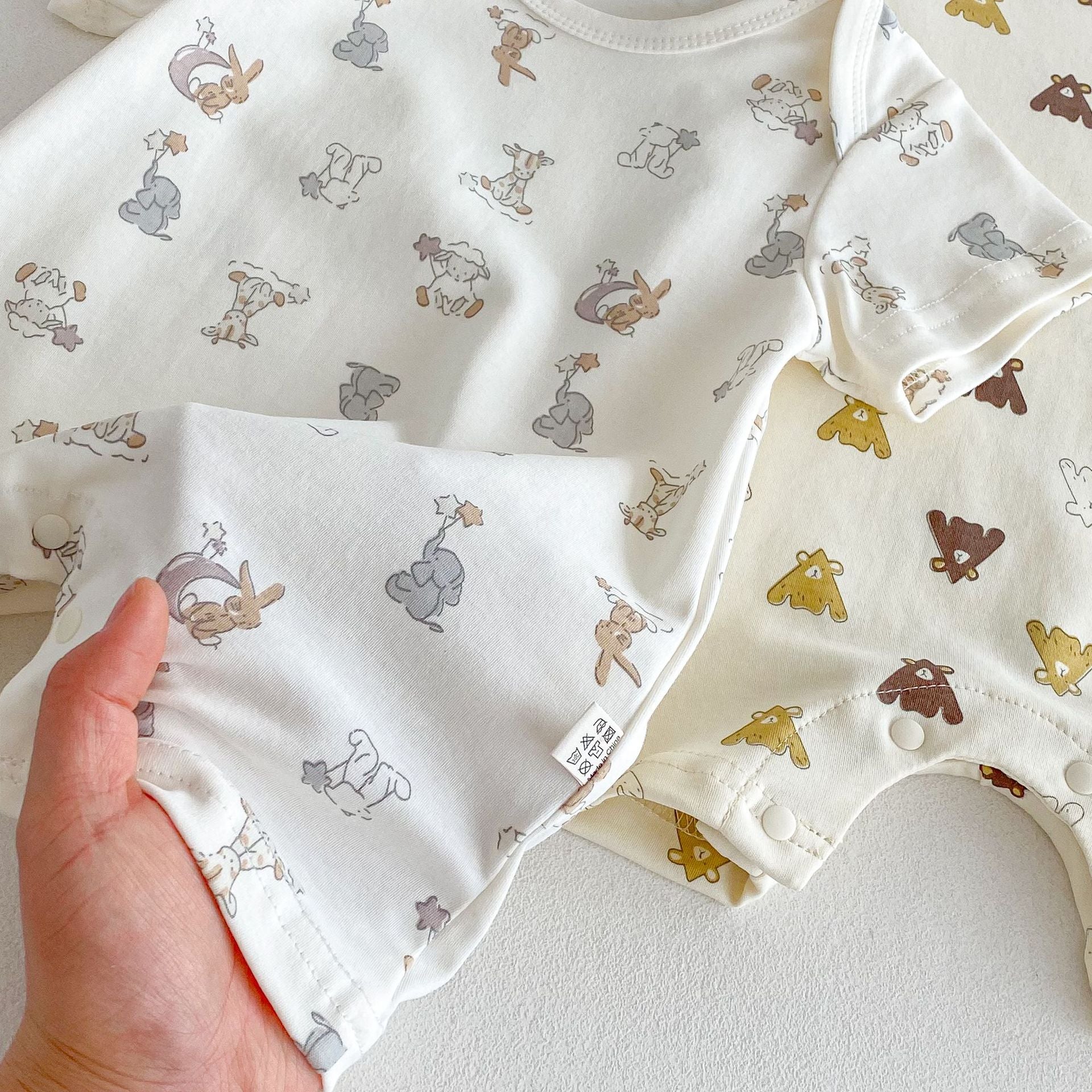 Summer Arrival Baby Unisex Animals Cartoon Pattern Short Sleeves Rompers, MyKids-USA®, Baby One-Pieces, MyKids-USA -  -  -  -  -  -  - 