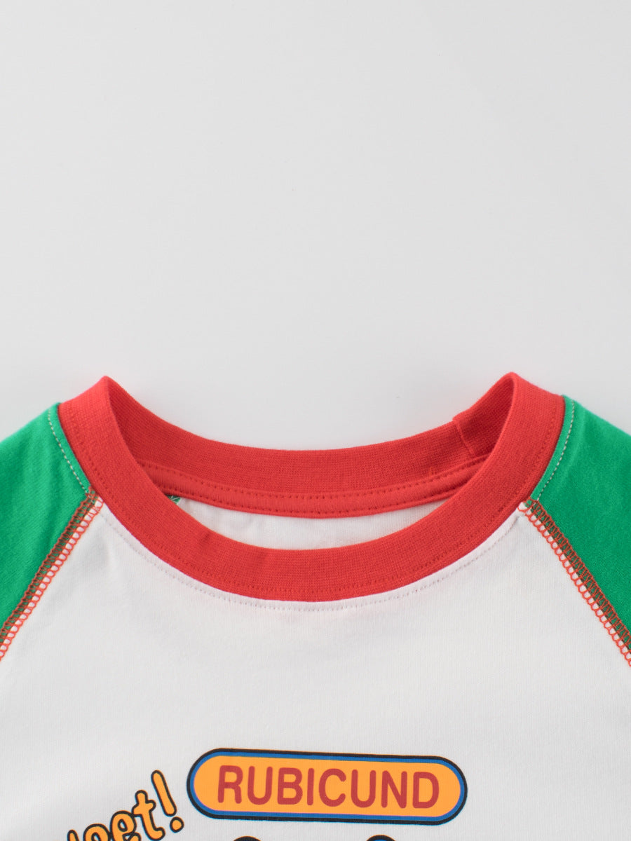 Autumn Arrival Kids Strawberry Print Crew Neck Long Sleeves Color Patchwork Sweatshirt, MyKids-USA®, Baby & Toddler Outerwear, MyKids-USA -  -  -  -  -  -  - 