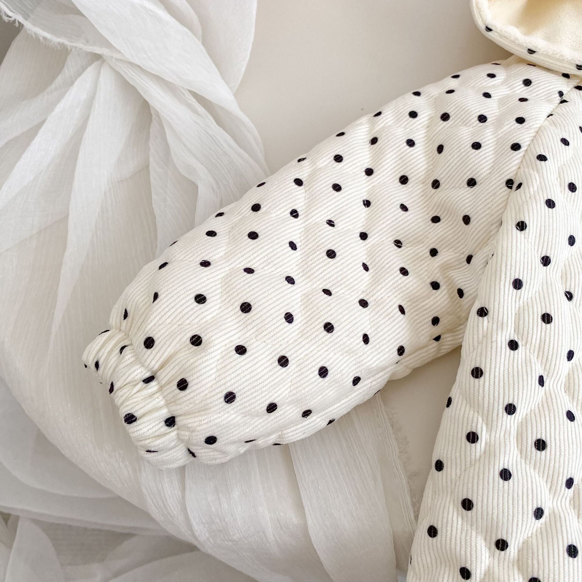 Winter Arrival Baby Kids Unisex Dots Pattern Long Sleeves Fleece-lined Hooded Coat, MyKids-USA®, Baby & Toddler Coats & Jackets, MyKids-USA -  -  -  -  -  -  - 