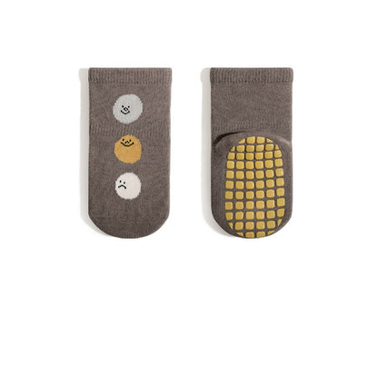 Baby Unisex Breathable Thermal Cartoon Patchwork Socks Non-Slip