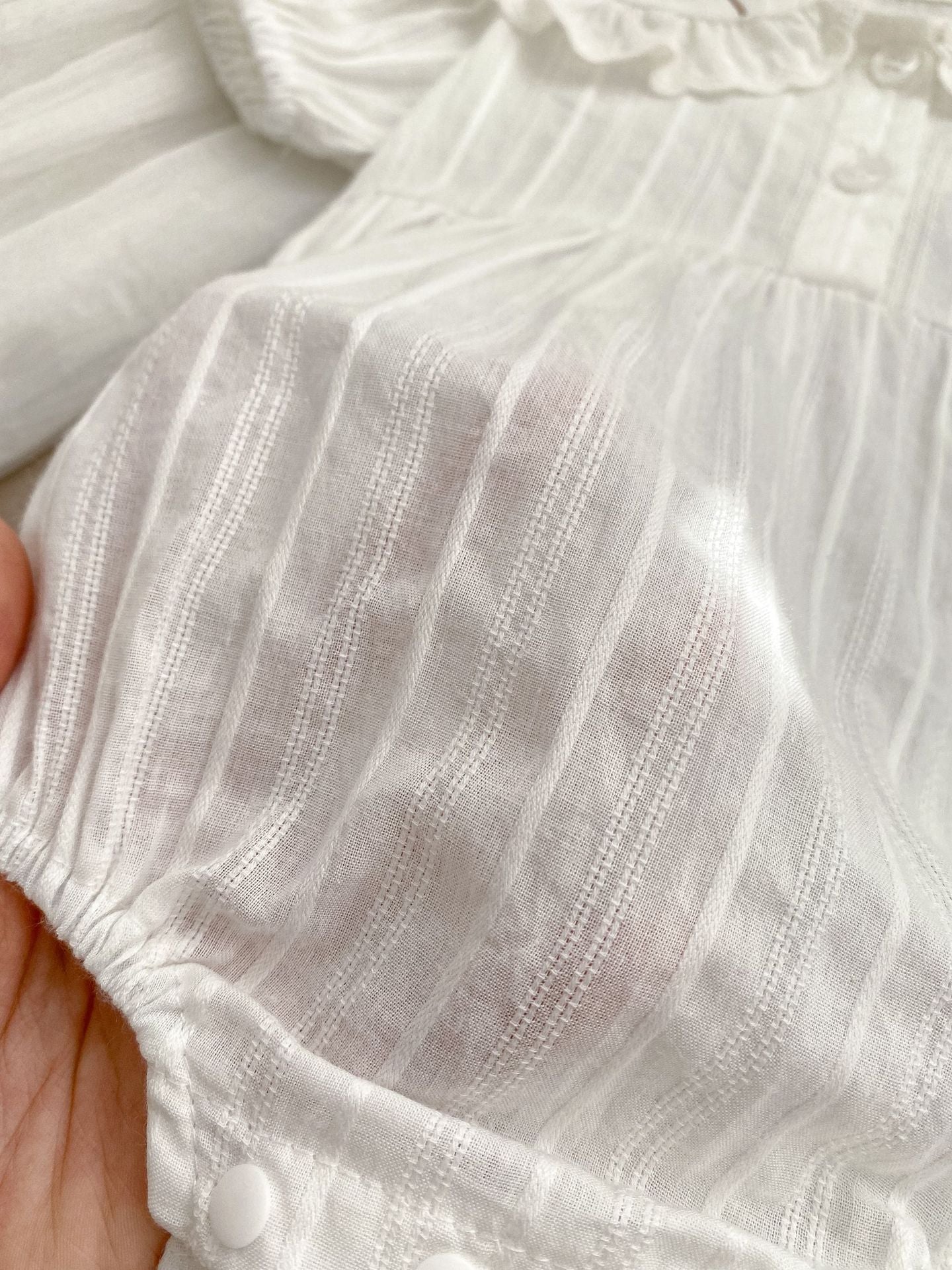 Arrival Summer Girls Floral Embroidered Collar Short Sleeves Onesies, MyKids-USA®, Baby One-Pieces, MyKids-USA -  -  -  -  -  -  - 