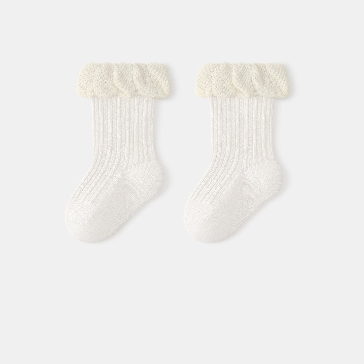 Autumn and Spring Baby Kids Girls Breathable Color Patchwork Cute Socks, MyKids-USA®, Baby & Toddler Socks & Tights, MyKids-USA - Size/Age - S (0-1Y) - Color - White -  -  - TR2601081413-D.