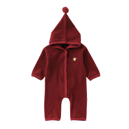 Winter Arrival Baby Unisex Long Sleeves Fruits Pattern Knitted Hooded Rompers, MyKids-USA®, Baby One-Pieces, MyKids-USA - Size/Age - 66 (3-6M) - Color - Red -  -  - TR2512271013-C.