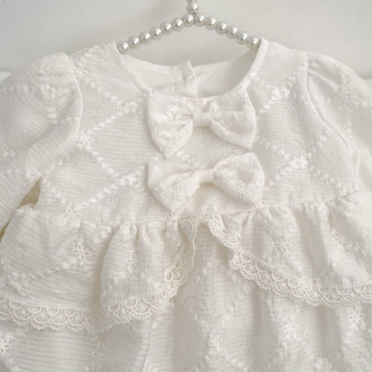 Spring Arrival Baby Girls Long Sleeves Floral Embroidered Bodysuits Onesies, MyKids-USA®, Baby One-Pieces, MyKids-USA -  -  -  -  -  -  - 