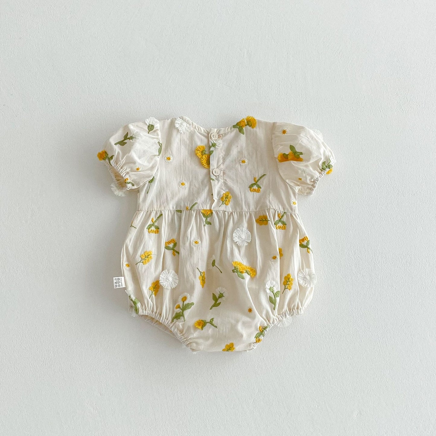 Summer Arrival Baby Girls Cute Short Sleeves Crew Neck Floral Embroidered Pattern Onesies, MyKids-USA®, Baby One-Pieces, MyKids-USA -  -  -  -  -  -  - 