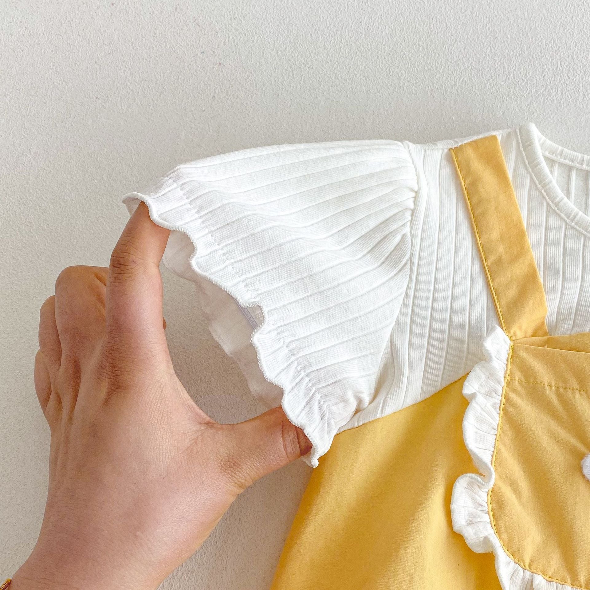 Summer Arrival Baby Girls Cute Cartoon Duck Decorated Short Sleeves Onesies, MyKids-USA®, Baby One-Pieces, MyKids-USA -  -  -  -  -  -  - 