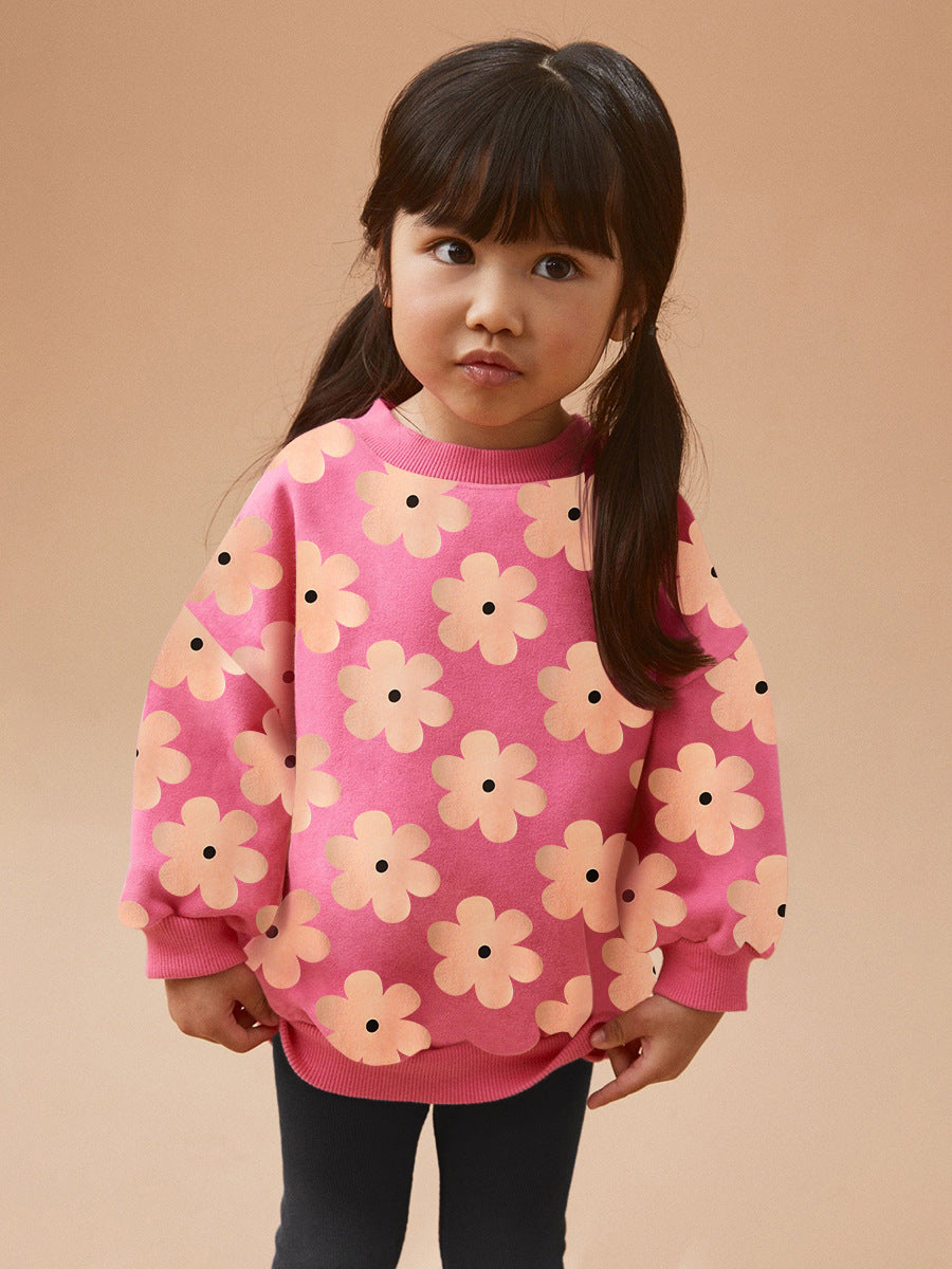 Arrival Spring And Autumn Girls Pretty Flowers Pattern Long Sleeves Top Pullover And Pants Clothing Set, MyKids-USA®, Baby & Toddler Outfits, MyKids-USA -  -  -  -  -  -  - 