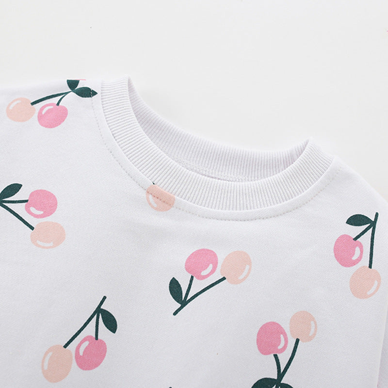 Spring and Autumn Girls Floral Pattern Long Sleeves Pullover and Pants Clothing Set, MyKids-USA®, Baby & Toddler Outfits, MyKids-USA -  -  -  -  -  -  - 