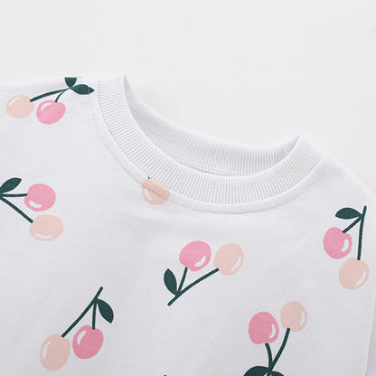 Spring and Autumn Girls Floral Pattern Long Sleeves Pullover and Pants Clothing Set, MyKids-USA®, Baby & Toddler Outfits, MyKids-USA -  -  -  -  -  -  - 