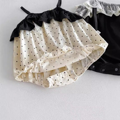 Summer Arrival Baby Girls Sleeveless Color Patchwork Strap Bodysuit, MyKids-USA®, Baby One-Pieces, MyKids-USA -  -  -  -  -  -  - .