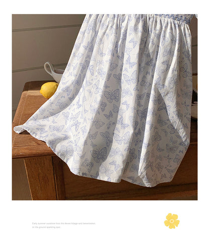 Summer Baby Kids Girls Short Sleeves Butterfly Pattern Printed Dress, MyKids-USA®, Baby & Toddler Dresses, MyKids-USA -  -  -  -  -  -  - 