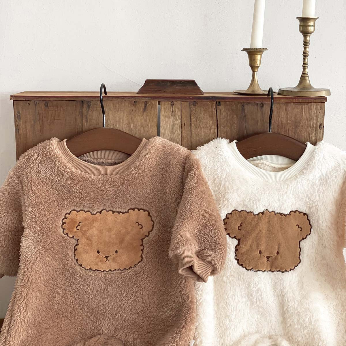 Winter Arrival Baby Unisex Long Sleeves Cute Teddy Bear Pattern Fluffy Rompers, MyKids-USA®, Baby One-Pieces, MyKids-USA -  -  -  -  -  -  - 