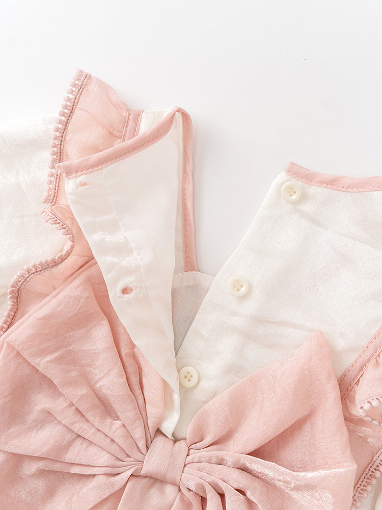 Arrival Autumn Baby Kids Girls Long Sleeves V Neck Embroidery Flowers Pattern Onesies and Dress – Princess Sister Matching Set, MyKids-USA®, Baby One-Pieces, MyKids-USA -  -  -  -  -  -  - 