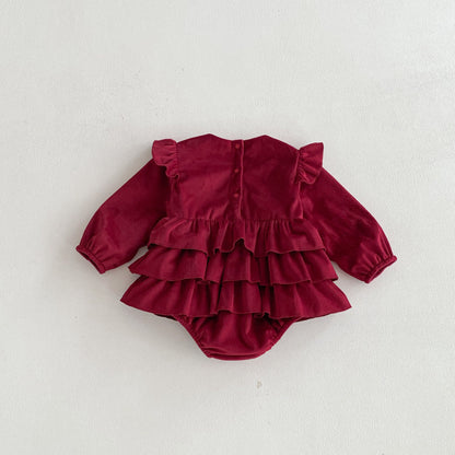 Winter Arrival Baby Girls Long Sleeves Butterfly Pattern Fleece-line Warm Onesies, MyKids-USA®, Bodysuits, MyKids-USA -  -  -  -  -  -  - 