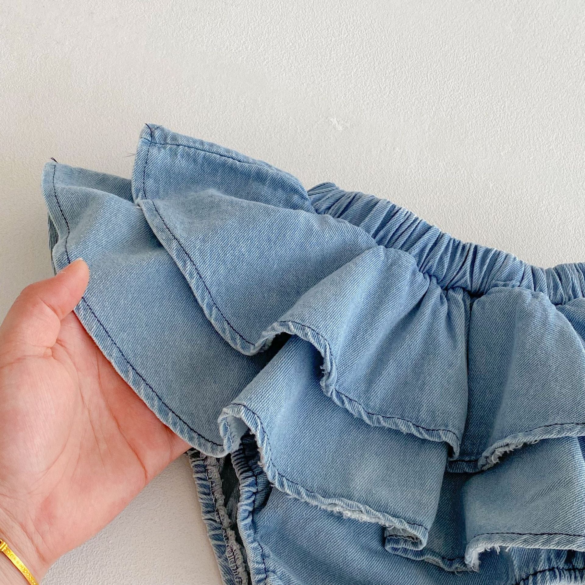 Summer Hot Selling Baby Girls Short Sleeves Solid Color T-shirt and Denim Skirt Clothing Set, MyKids-USA®, Baby & Toddler Outfits, MyKids-USA -  -  -  -  -  -  - 