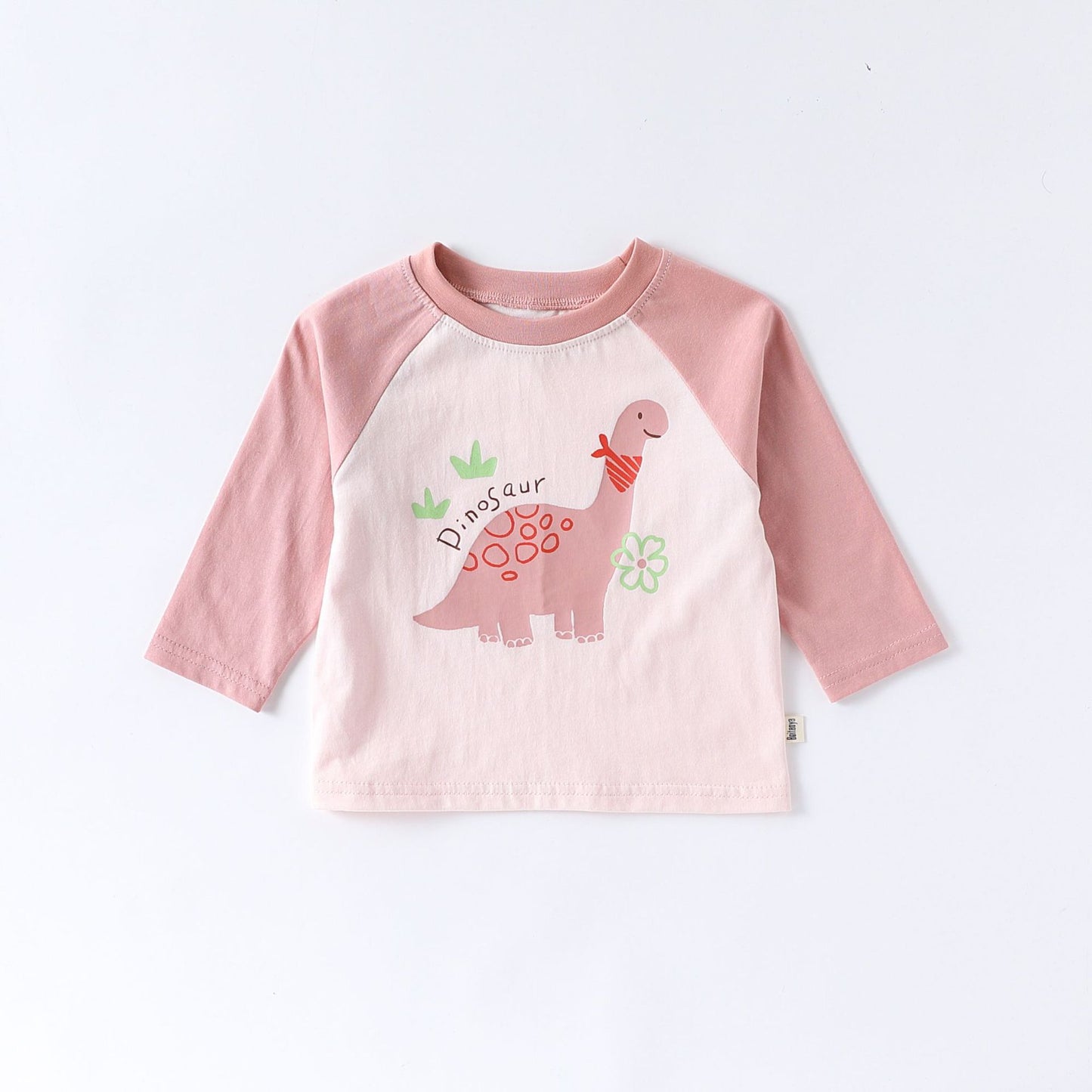 Autumn and Spring Arrival Baby Kids Long Sleeves Cartoon Pattern Color Patchwork Top, MyKids-USA®, Shirts, MyKids-USA - Size/Age - 80 (9-12M) - Color - Pink -  -  - TR2509242316-A