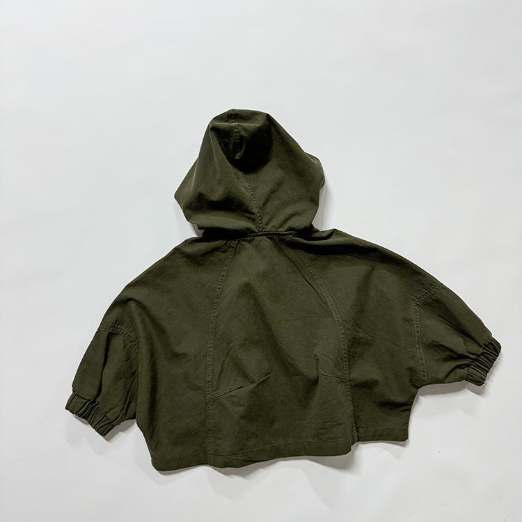 European and American Style Kids’ Outerwear: Solid Color Long Sleeves Single Breasted Hooded Coat for Children, MyKids-USA®, Baby & Toddler Outerwear, MyKids-USA -  -  -  -  -  -  - 