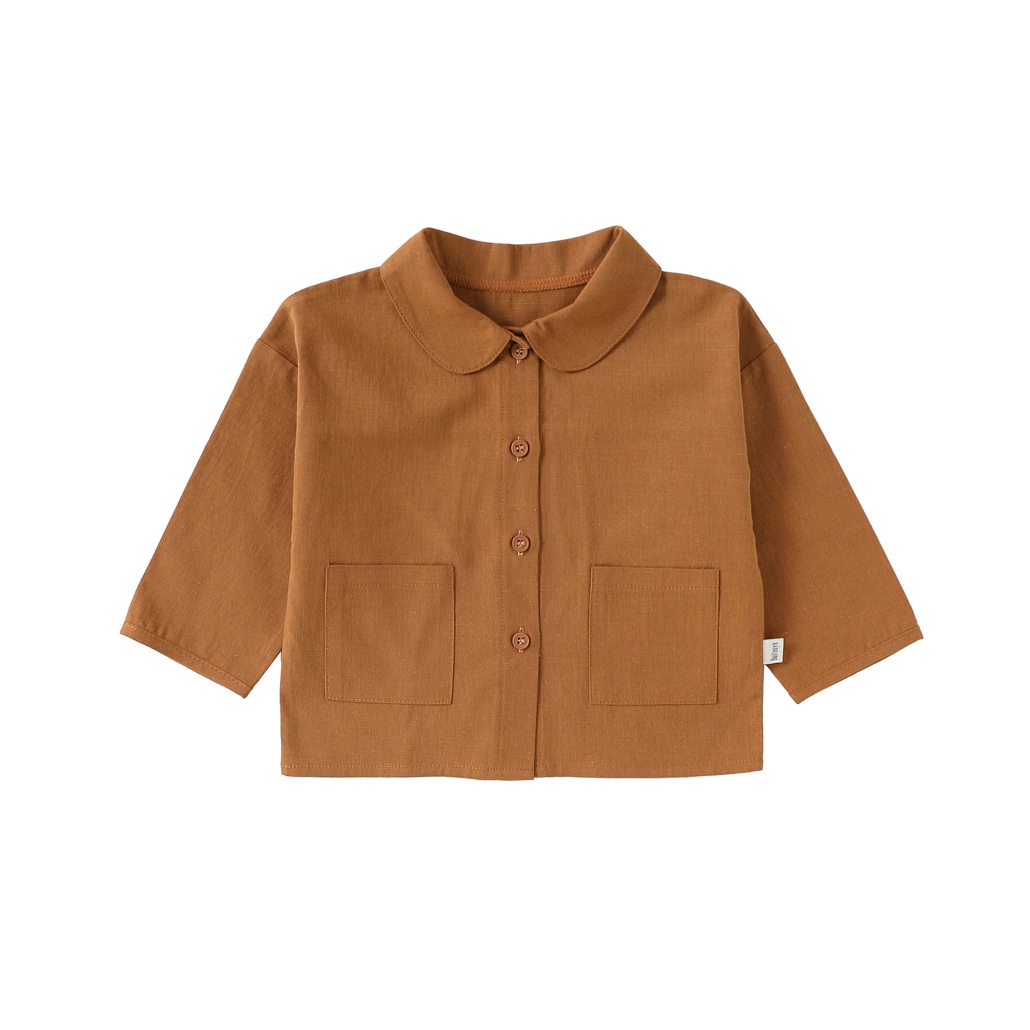Arrival Spring Baby Kids Unisex Solid Color Shirt, MyKids-USA®, Shirts, MyKids-USA - Size/Age - 73 (6-9M) - Color - Brown -  -  - TR2603052353-B.
