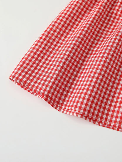 Summer Baby Kids Girls Fly Sleeves Plaid Pattern Dress, MyKids-USA®, Baby & Children's Dresses, MyKids-USA -  -  -  -  -  -  - .