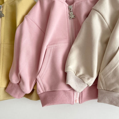 Autumn Arrival Baby Unisex Long Sleeves Cartoon Pattern Logo Hooded Coat, MyKids-USA®, Baby & Toddler Coats & Jackets, MyKids-USA -  -  -  -  -  -  - 