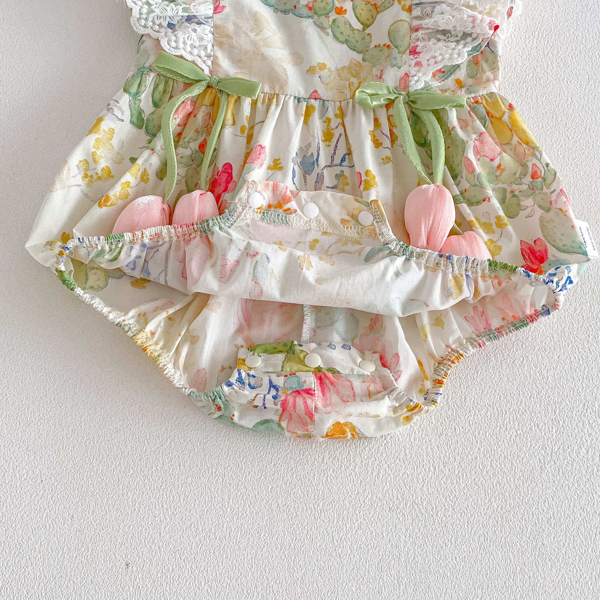 Design Summer Baby Kids Girls Fly Sleeves Flowers Pattern Bodysuit, MyKids-USA®, Bodysuits, MyKids-USA -  -  -  -  -  -  - .