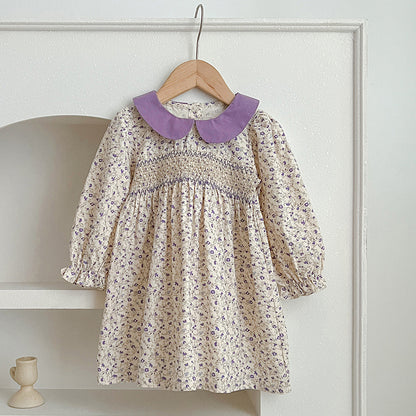 Spring Floral Graphic Sister Clothes Dress & Onesies