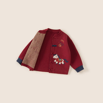 Arrival Winter and Spring Baby Kids Unisex Horse Cartoon Pattern Thick Coat, MyKids-USA®, Baby & Toddler Coats & Jackets, MyKids-USA -  -  -  -  -  -  - .