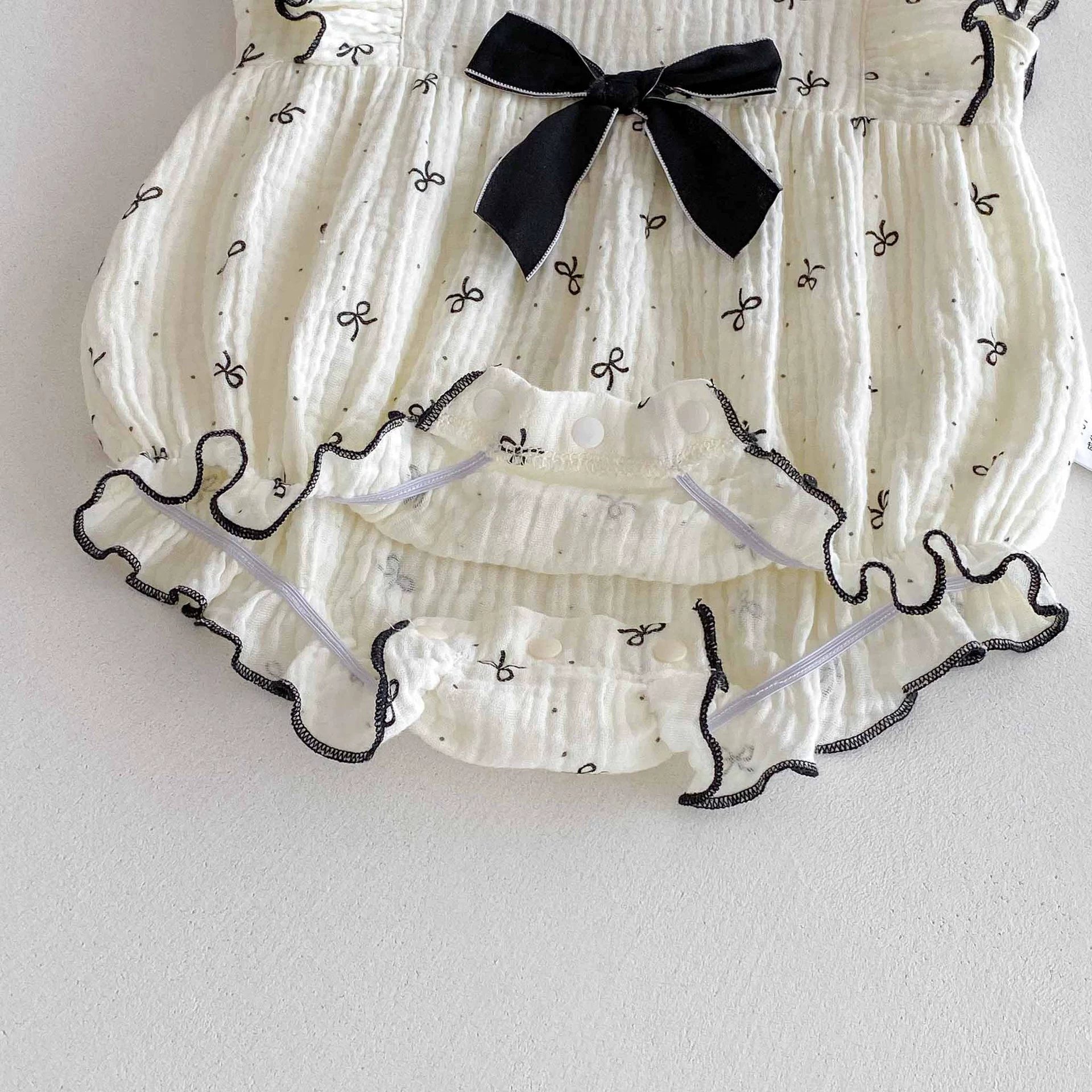 Summer Arrival Baby Girls Cute Fly Sleeves Butterfly-bows Pattern Onesies, MyKids-USA®, Baby One-Pieces, MyKids-USA -  -  -  -  -  -  - 