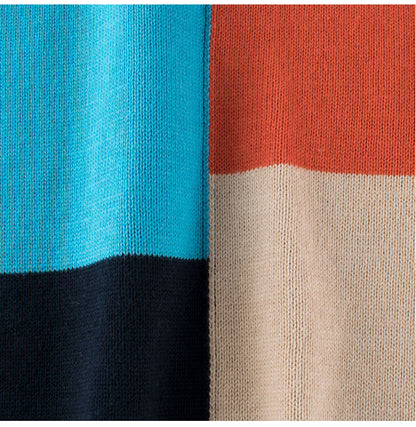 Baby Boy Color Patchwork Crew Neck Long Sleeve Knitwear Pullover, MyKids-USA®, Baby & Toddler Outerwear, MyKids-USA -  -  -  -  -  -  - 