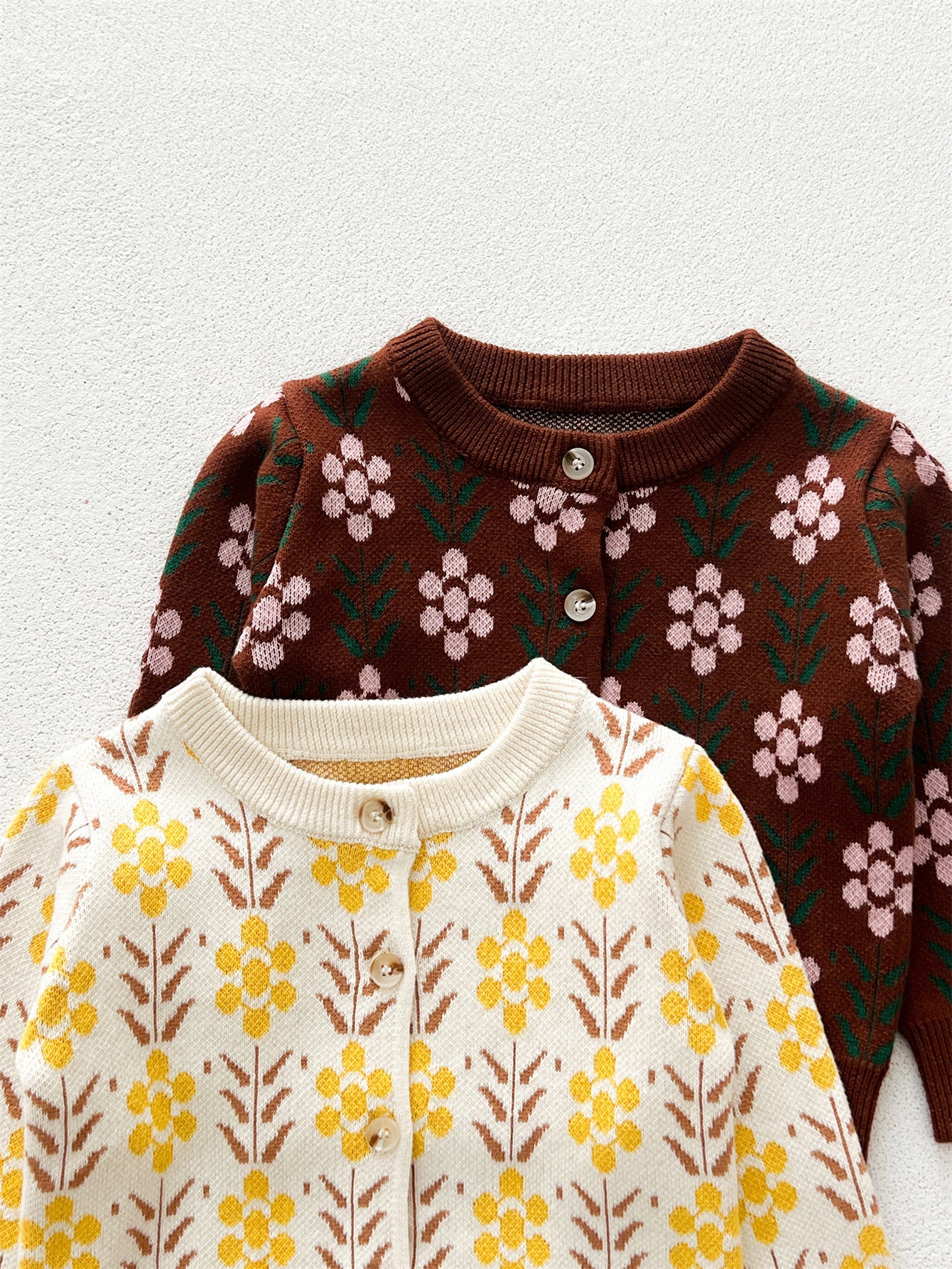 Arrival Baby Kids Girls Comfortable Floral Pattern Knitted Long Sleeves Cardigan, MyKids-USA®, Baby & Toddler Outerwear, MyKids-USA -  -  -  -  -  -  - 